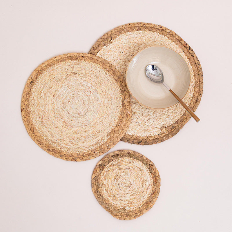 Rustic Round Weaving Coaster | Kelmera