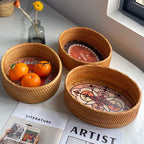 Rustic Serving Basket with Floral Details | Kelmera