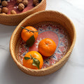 Rustic Serving Basket with Floral Details | Kelmera
