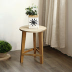Rustic Side Table made of Solid Wood | Kelmera