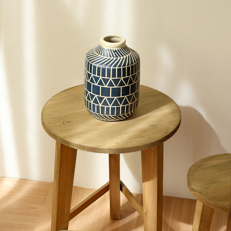 Rustic Side Table made of Solid Wood | Kelmera