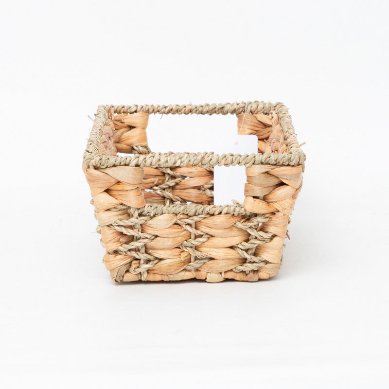 Rustic Storage Basket made of Woven Natural Material Green Beige | Kelmera