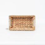 Rustic Storage Basket made of Woven Natural Material Green Beige | Kelmera