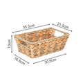 Rustic Storage Basket made of Woven Natural Material Green Beige | Kelmera