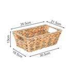 Rustic Storage Basket made of Woven Natural Material Green Beige | Kelmera