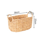 Rustic Storage Basket made of Woven Natural Material Green Beige | Kelmera