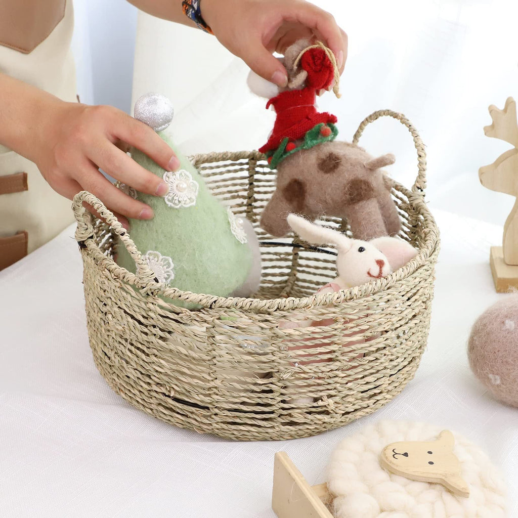 Rustic Storage Basket Soft Textile Handwoven | Kelmera