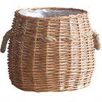 Rustic Storage Basket with Hemp Handles | Kelmera