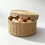 Rustic Storage Basket with Lid | Kelmera