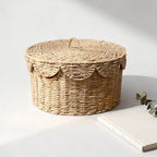 Rustic Storage Basket with Lid | Kelmera