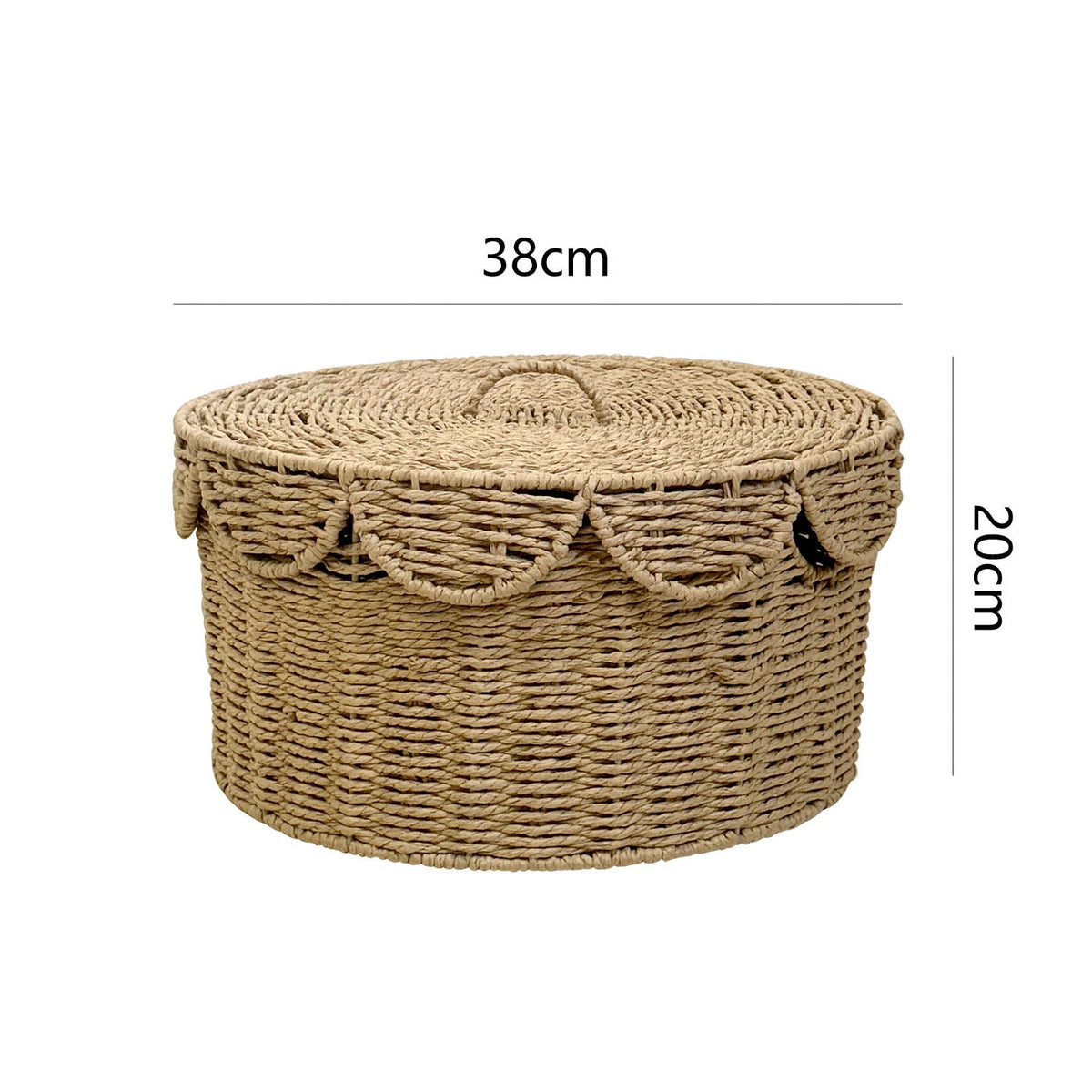 Rustic Storage Basket with Lid | Kelmera