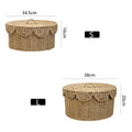 Rustic Storage Basket with Lid | Kelmera