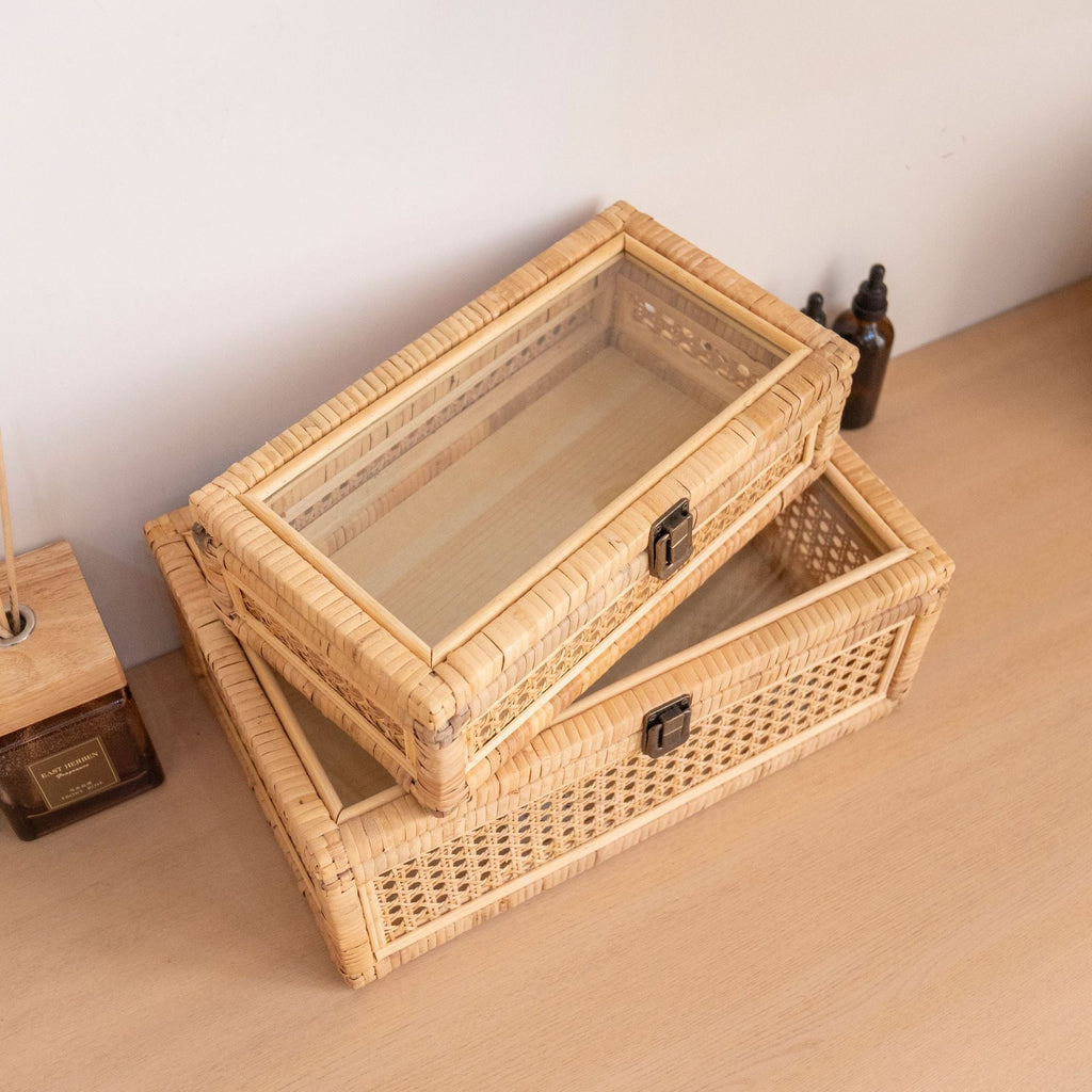Rustic Toy Basket with Checked Pattern | Kelmera