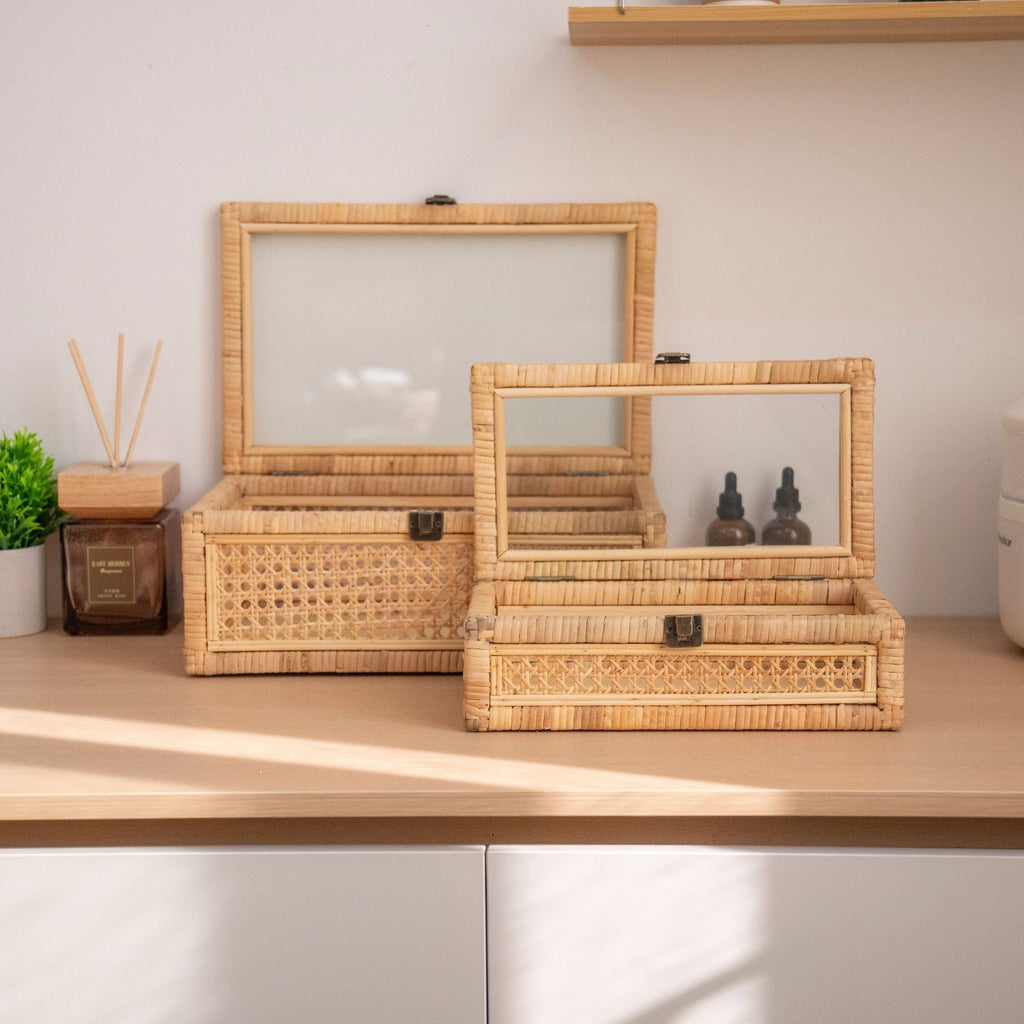 Rustic Toy Basket with Checked Pattern | Kelmera