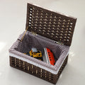 Rustic Toy Basket with Checked Pattern | Kelmera