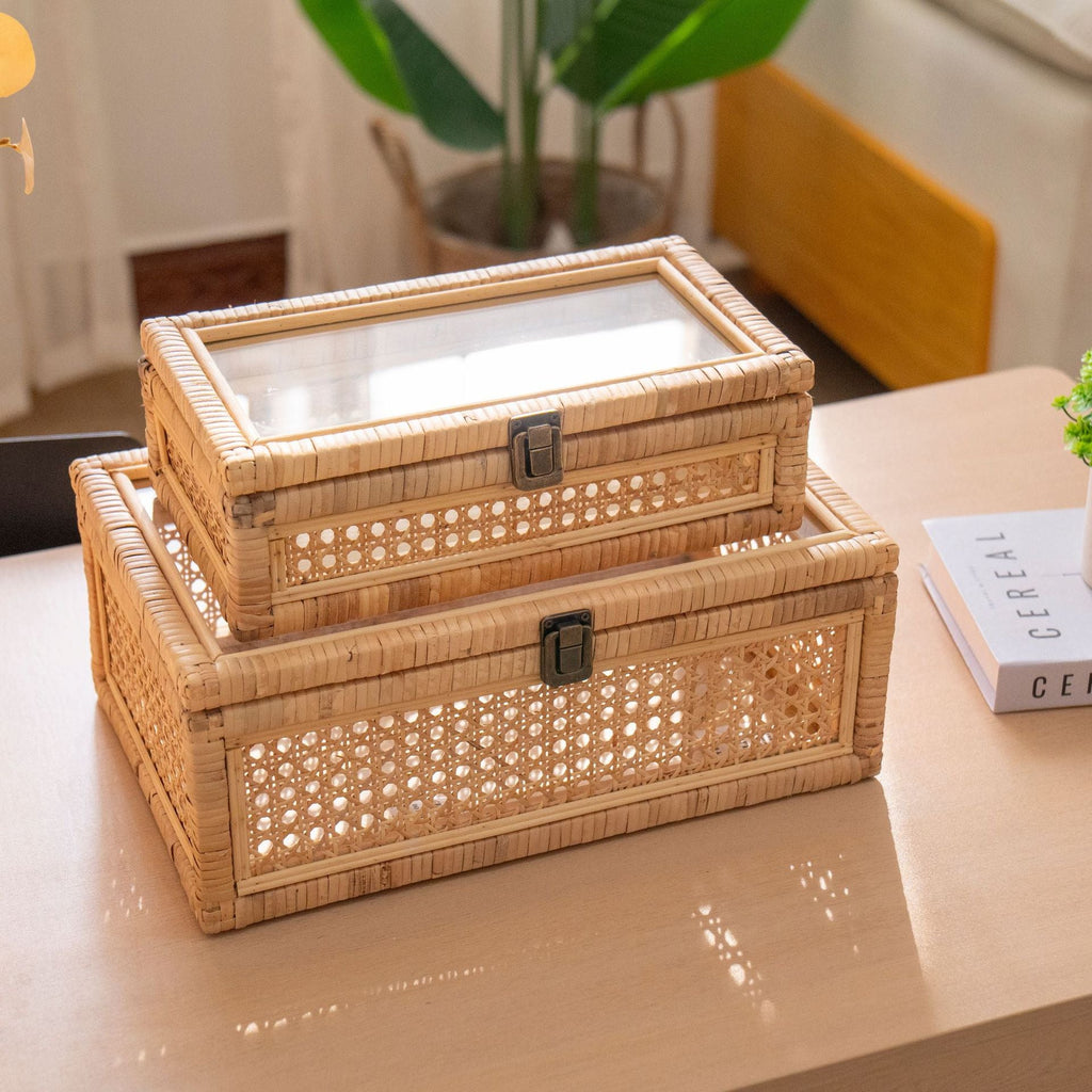 Rustic Toy Basket with Checked Pattern | Kelmera