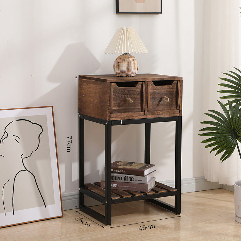 Rustic Wooden Console Table with Storage | Kelmera