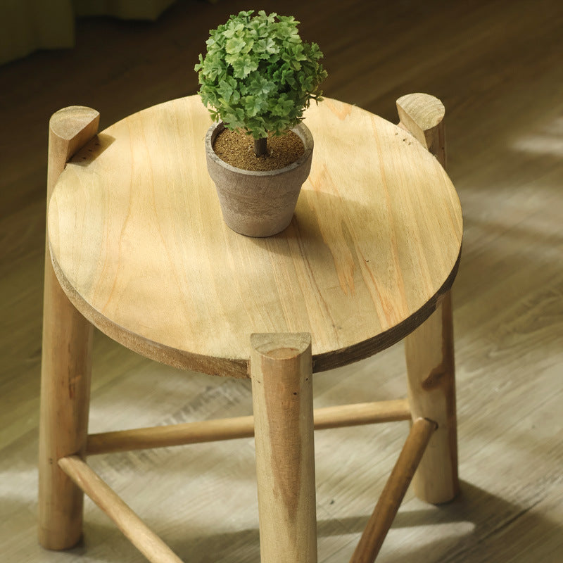 Rustic Wooden Stool | Kelmera
