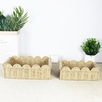 Scalloped Woven Storage Basket | Kelmera