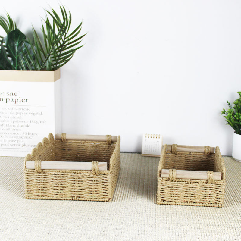 Scalloped Woven Storage Basket | Kelmera