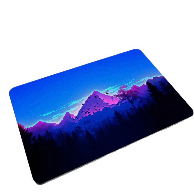 Scenic Mountain Landscape Bath Mat | Kelmera