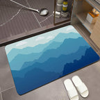 Scenic Mountain Landscape Bath Mat | Kelmera