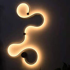 Sculptural LED Wave Wall Lamp | Kelmera