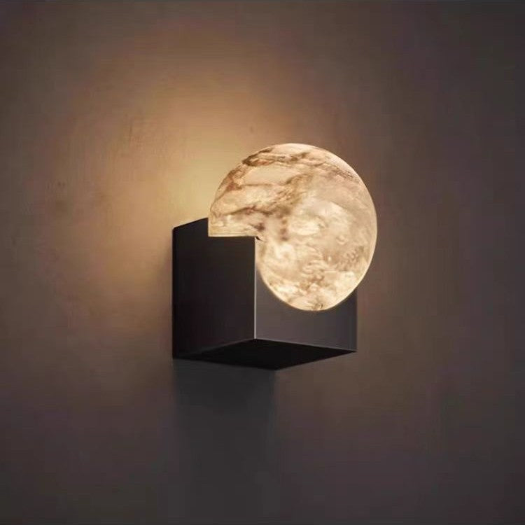 Sculptural Moon Globe Wall Lamp | Kelmera