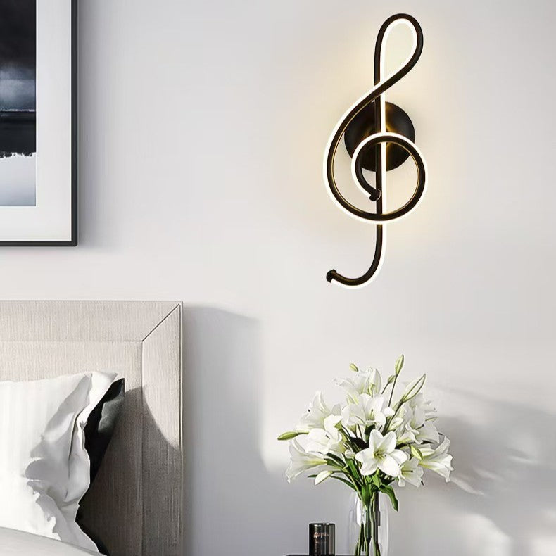 Sculptural Violin Key LED Ambient Wall Light | Kelmera