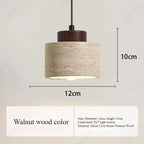 Gunnor Travertine Pendant Lamp-Kelmera