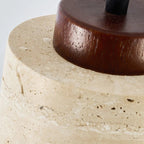 Gunnor Travertine Pendant Lamp-Kelmera