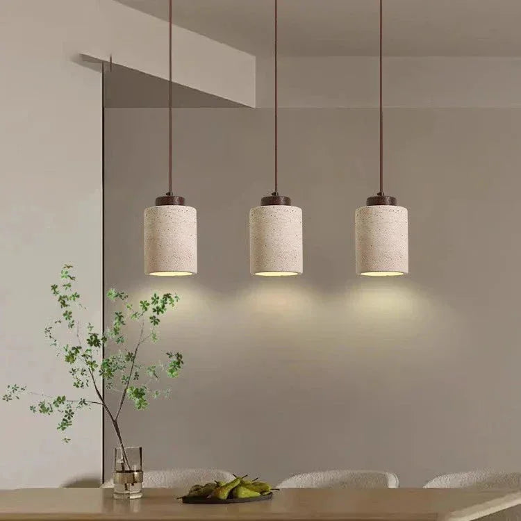 Gunnor Travertine Pendant Lamp-Kelmera