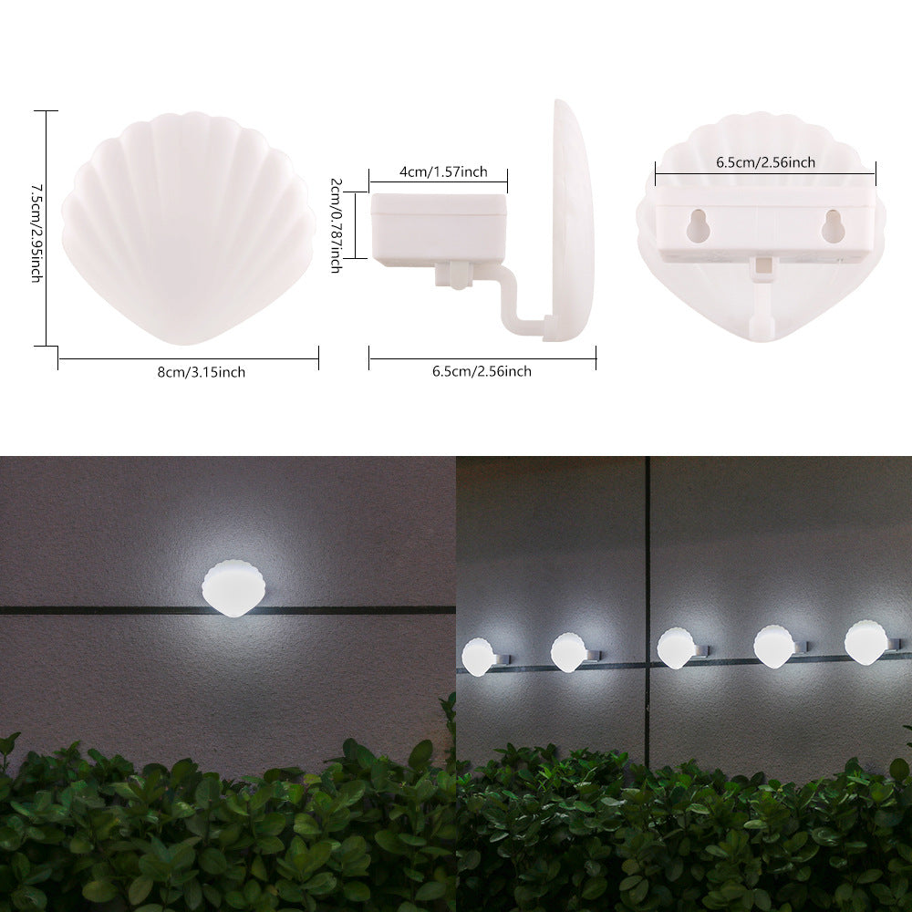 Shell-Shaped Compact Outdoor LED Wall Lamp | Kelmera