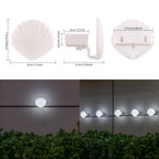 Shell-Shaped Compact Outdoor LED Wall Lamp | Kelmera