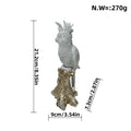 Shiny Parrot Figure on Log | Kelmera