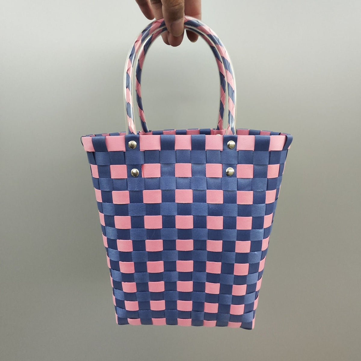 Shopping Bag Black Lilac White | Kelmera