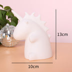 Silicone Soft-Touch LED Unicorn Night Light Table Lamp | Kelmera