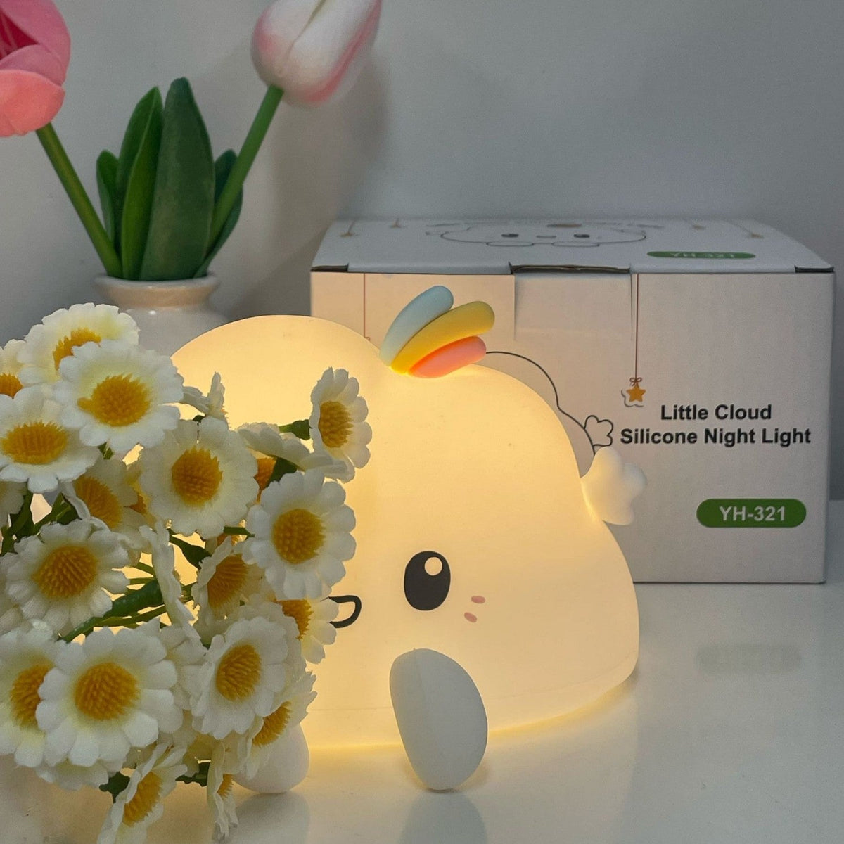 Silicone Sweet Cloud Night Light Table Lamp | Kelmera