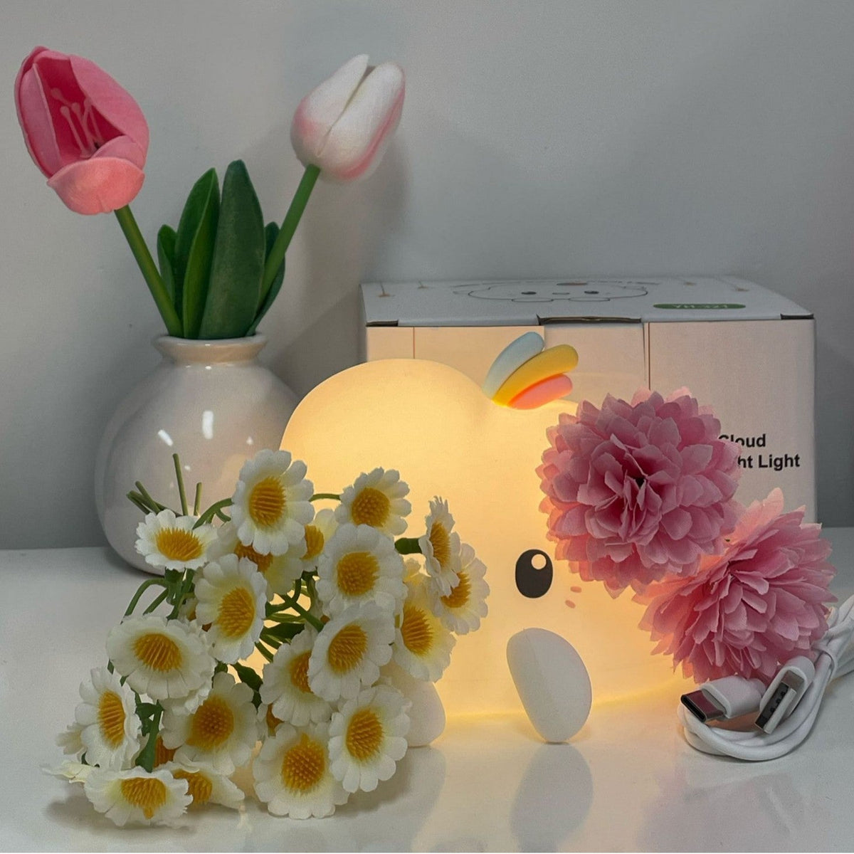 Silicone Sweet Cloud Night Light Table Lamp | Kelmera