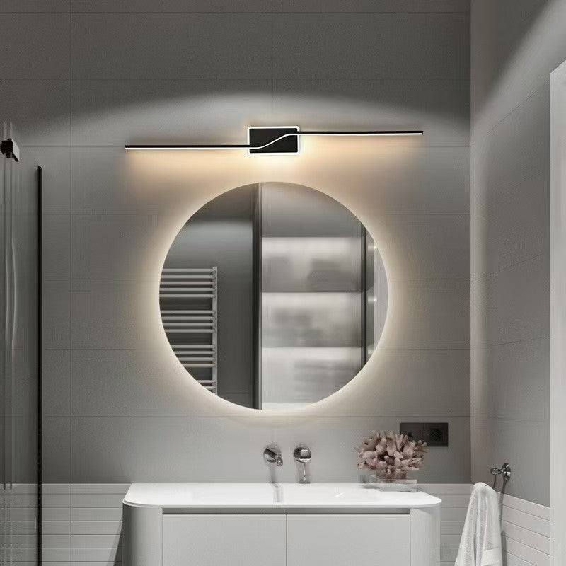 Slim Linear LED Makeup Mirror Light with Halo Backlighting | Kelmera