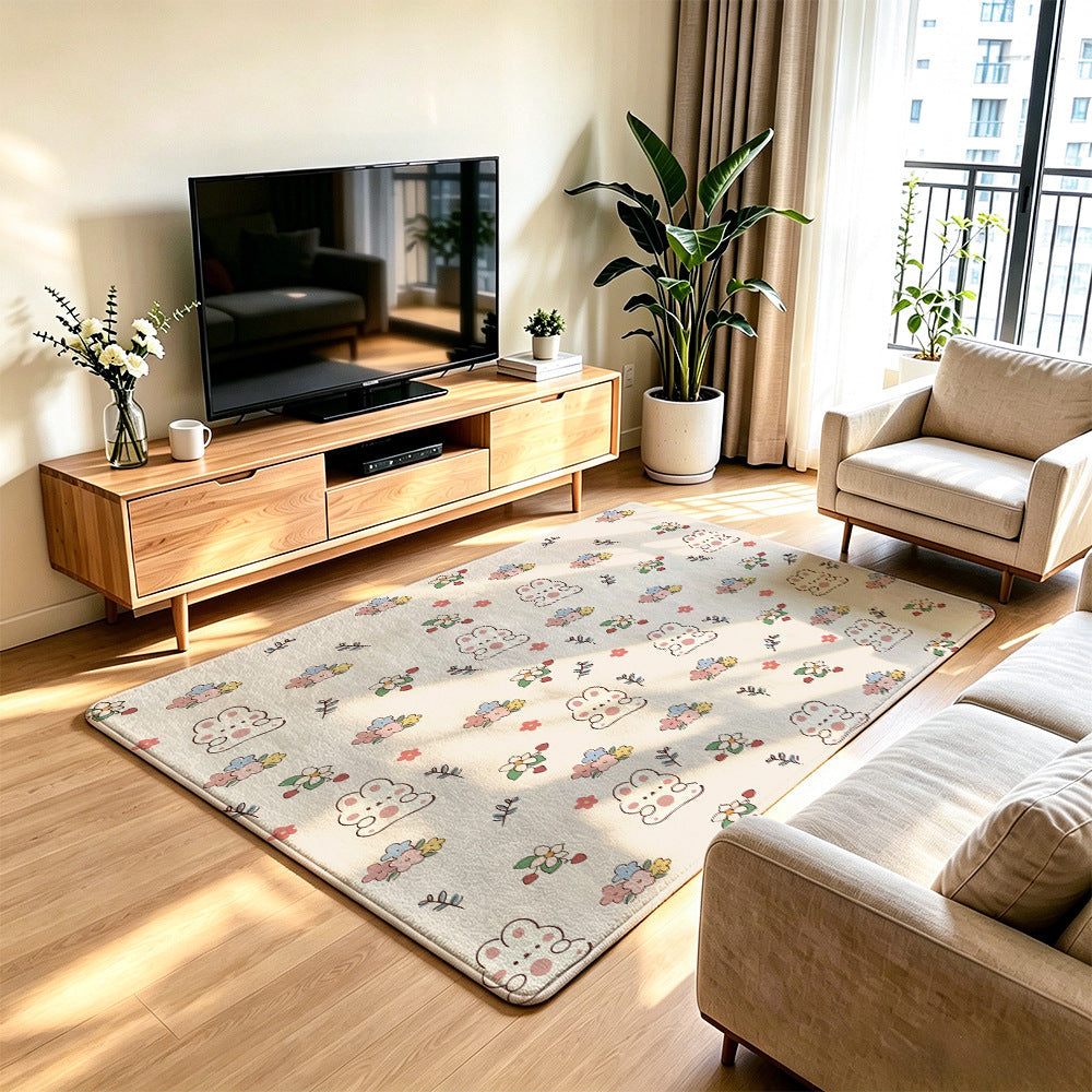 Soft Floral Decorative Area Rug | Kelmera