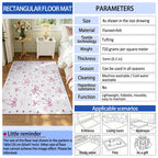 Soft Floral Decorative Area Rug | Kelmera