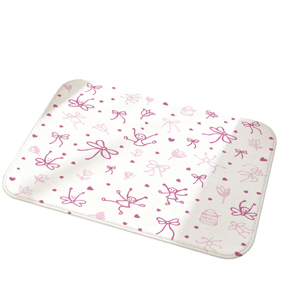 Soft Floral Decorative Area Rug | Kelmera