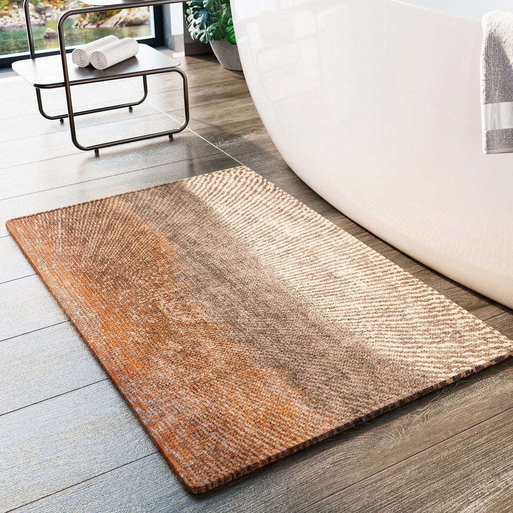 Soft Linen Textured Bathroom Mat | Kelmera