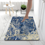 Soft Print Abstract Marble Bath Mat | Kelmera