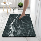 Soft Print Abstract Marble Bath Mat | Kelmera