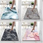 Soft Print Abstract Marble Bath Mat | Kelmera