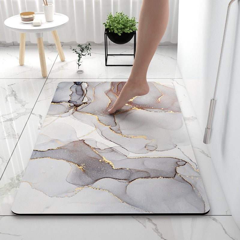 Soft Touch Marble Bath Mat | Kelmera