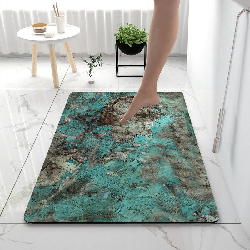 Soft Touch Marble Bath Mat | Kelmera