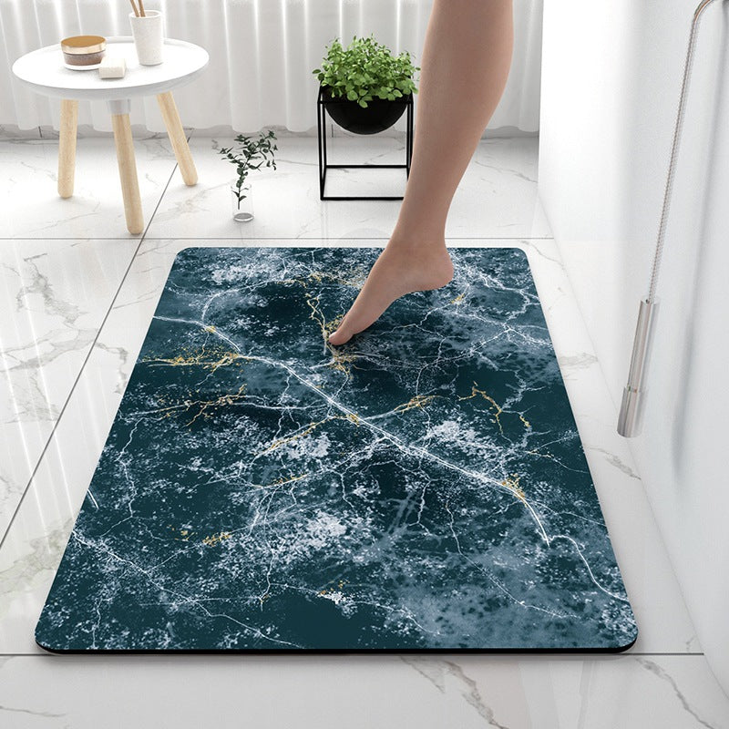 Soft Touch Marble Bath Mat | Kelmera